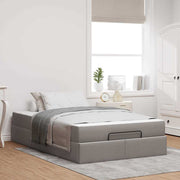 Bedframe 120x190 cm taupe met matras