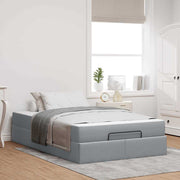 Bedframe 120x200 cm stof lichtgrijs