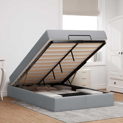 Bedframe Lichtgrijs 120 x 200 cm Stof