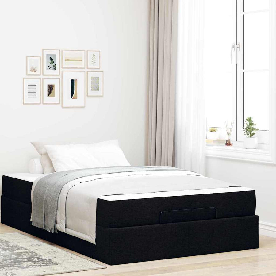Bedframe Zwart 120 x 200 cm Stof