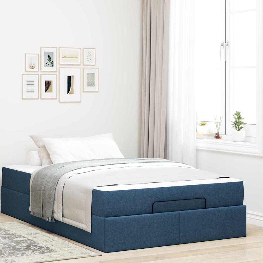Bedframe Blauw 120 x 200 cm Stof