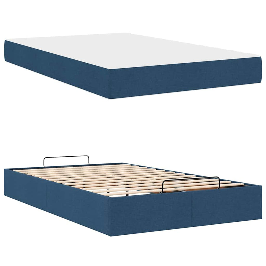 Bedframe Blauw 120 x 200 cm Stof
