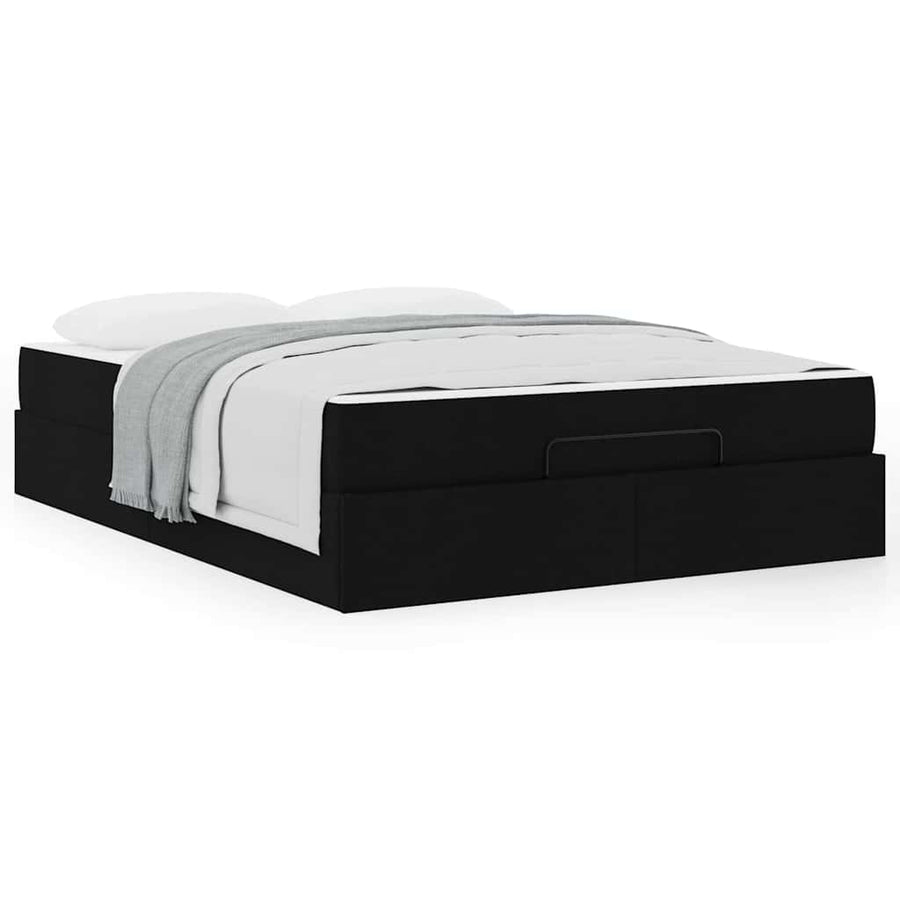 Bedframe Zwart 140 x 190 cm Stof