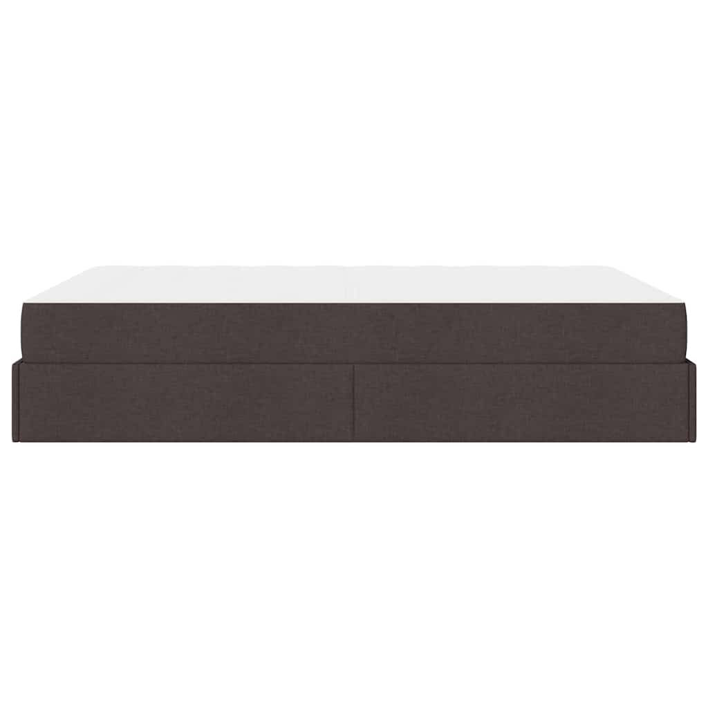 Bedframe Donkerbruin 140 x 190 cm Stof