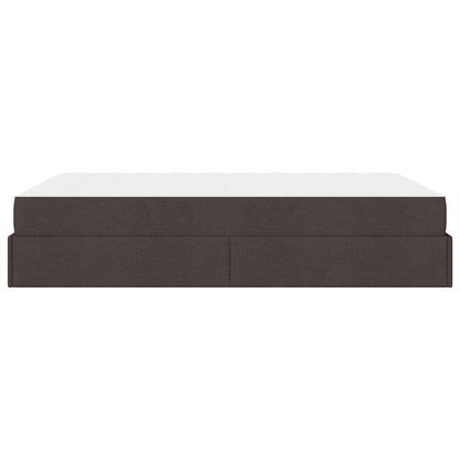 Bedframe Donkerbruin 140 x 190 cm Stof