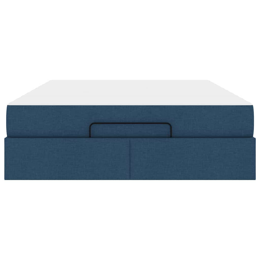 Bedframe Blauw 140 x 190 cm Stof