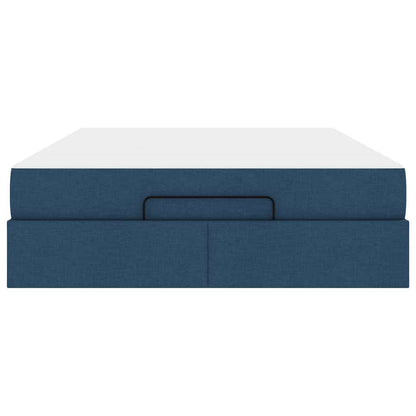 Bedframe Blauw 140 x 190 cm Stof