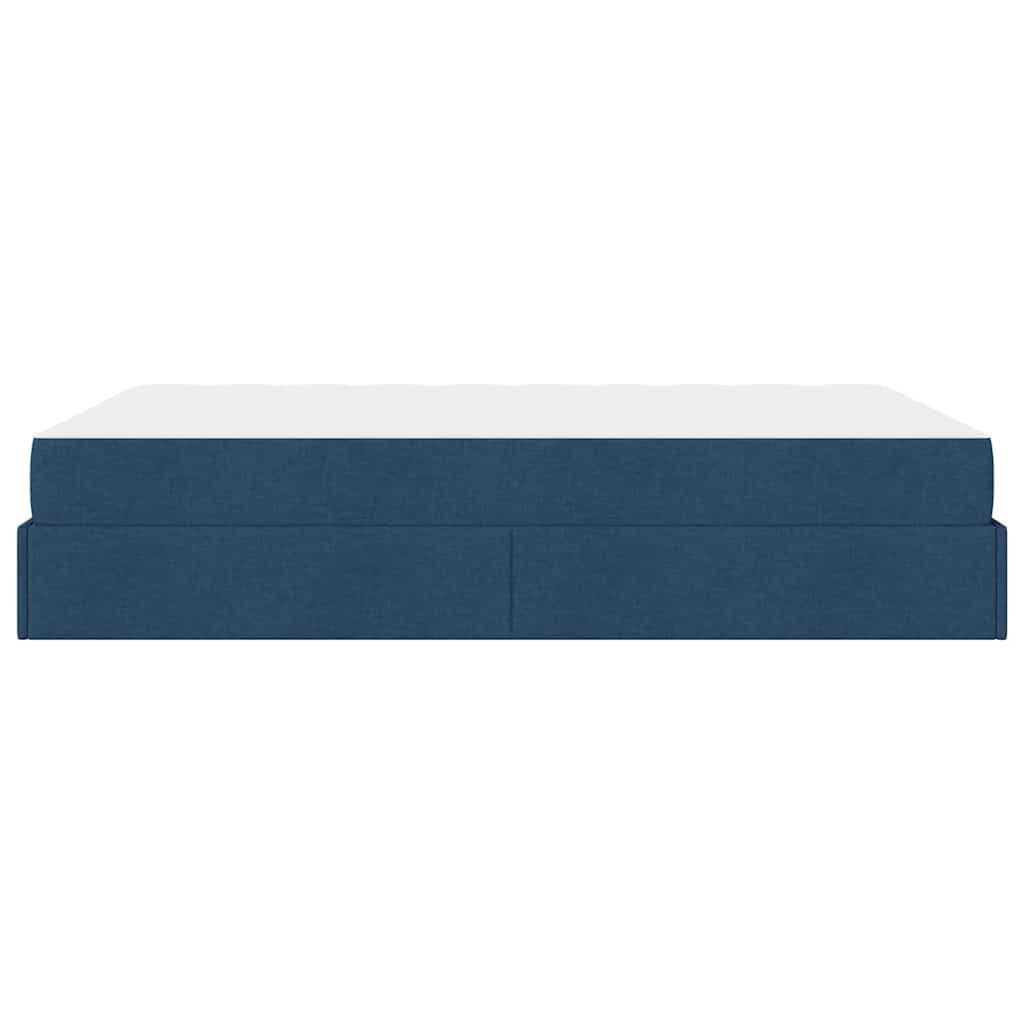 Bedframe Blauw 140 x 190 cm Stof