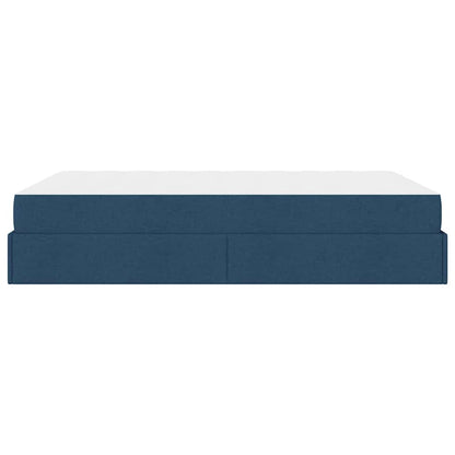 Bedframe Blauw 140 x 190 cm Stof