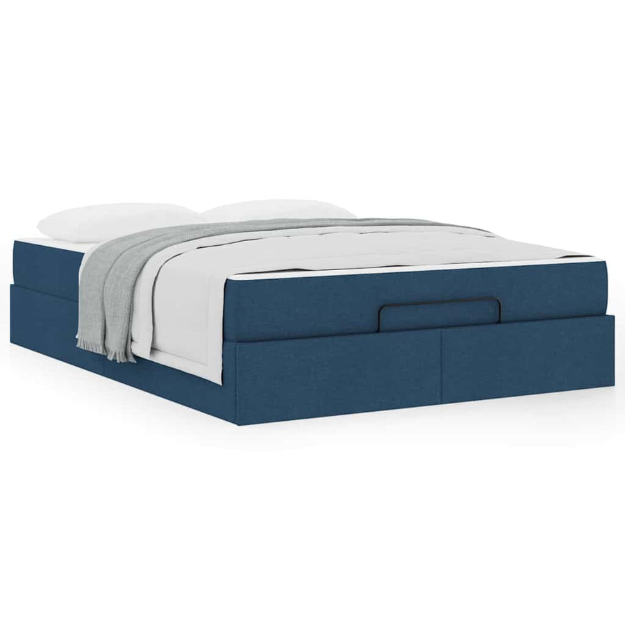Bedframe Blauw 140 x 190 cm Stof
