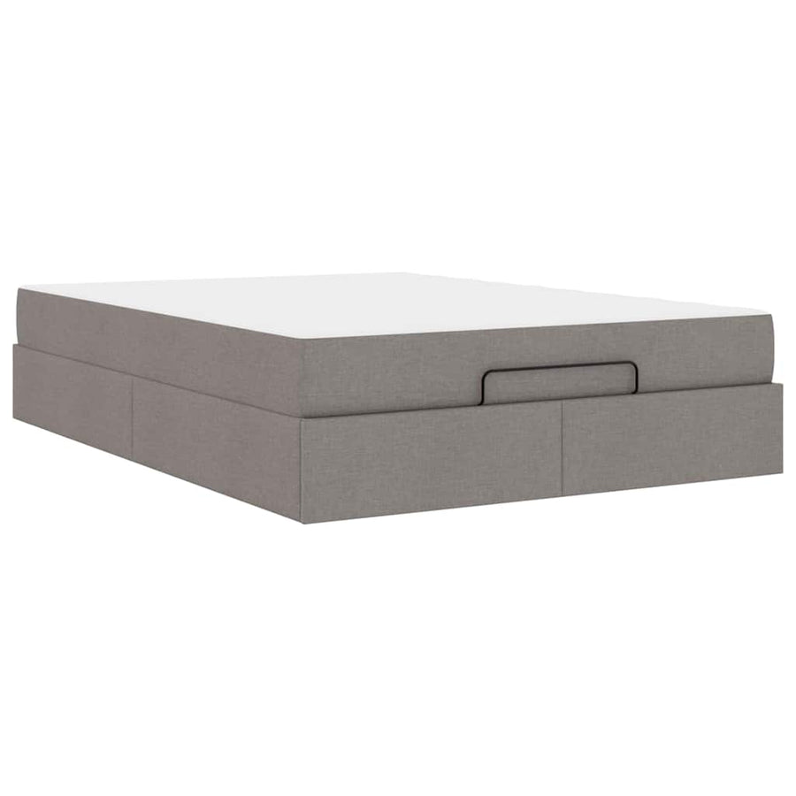 Bedframe Taupe 140 x 200 cm Stof