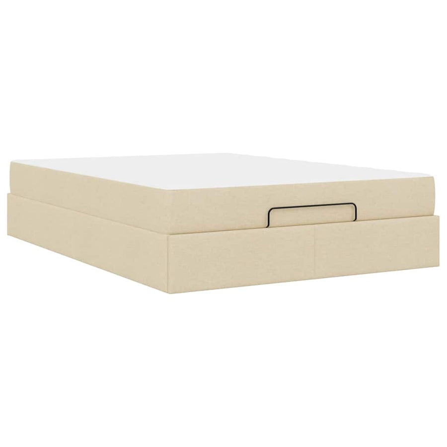Bedframe Anders met opslag Crème 140 x 200 cm Stof
