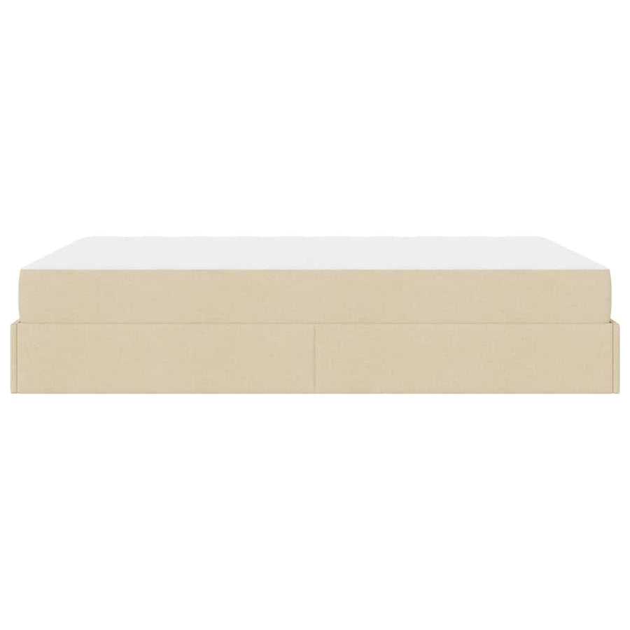 Bedframe Anders met opslag Crème 140 x 200 cm Stof