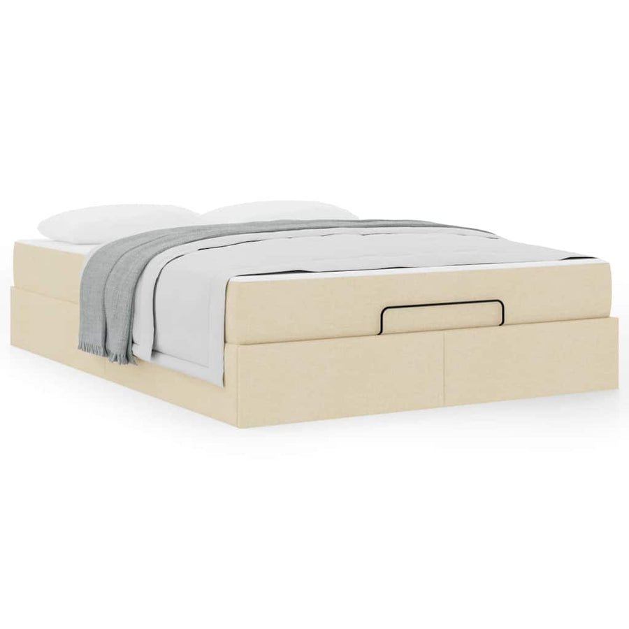 Bedframe Anders met opslag Crème 140 x 200 cm Stof
