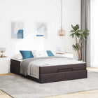 Bedframe met matras 160x200 cm Tan stof