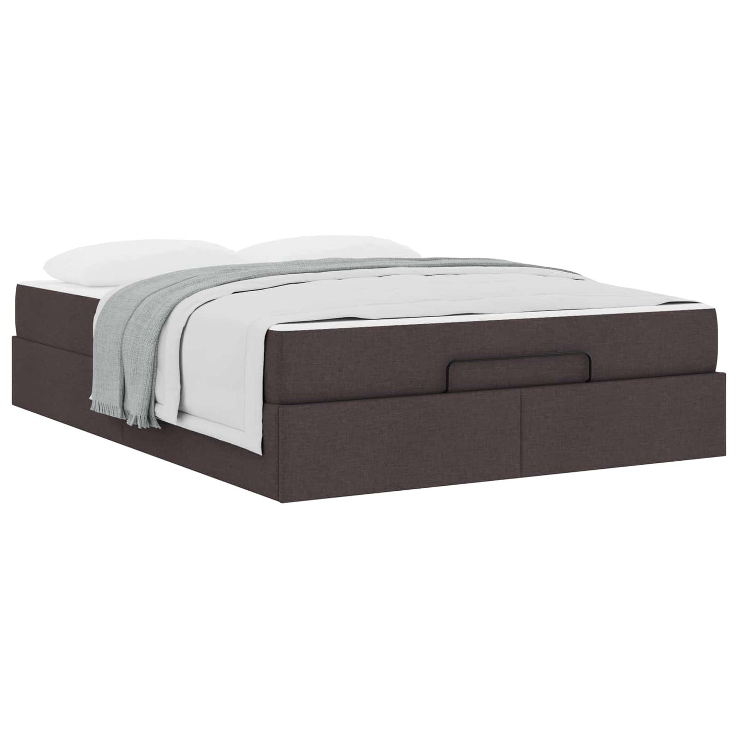 Bedframe met matras 2 pcs Tan Stof