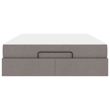 Bedframe Anders met opslag Taupe 160 x 200 cm Stof