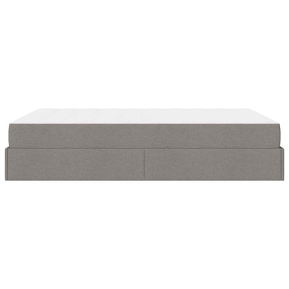 Bedframe Anders met opslag Taupe 160 x 200 cm Stof