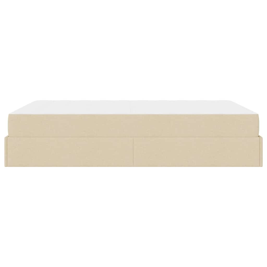 Bedframe Anders met opslag Crème 160 x 200 cm Stof