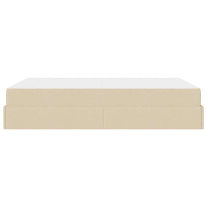 Bedframe Anders met opslag Crème 160 x 200 cm Stof