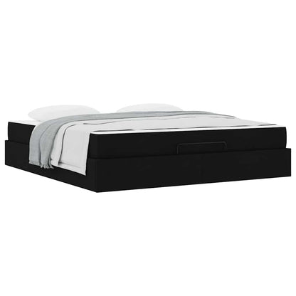 Bedframe Anders met opslag Zwart 180 x 200 cm Stof
