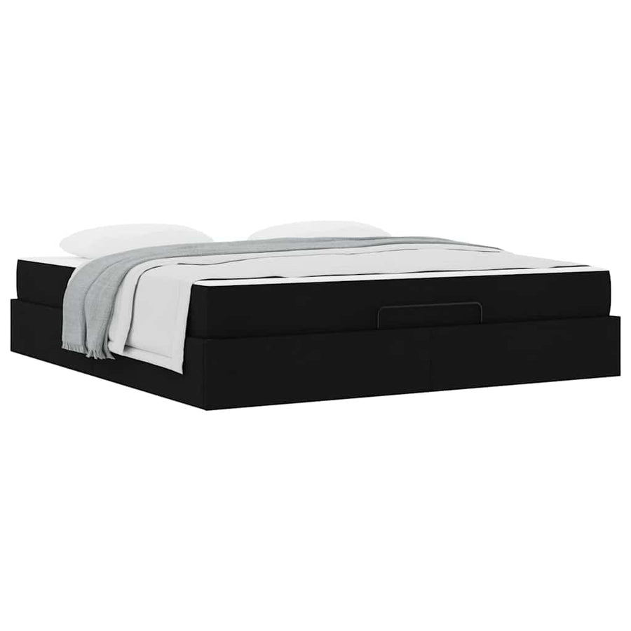 Bedframe Anders met opslag Zwart 180 x 200 cm Stof