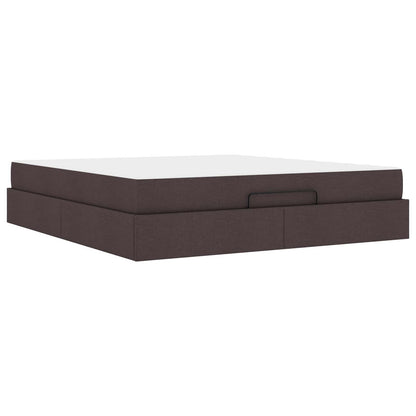 Bedframe met matras 2 st Tan Stof