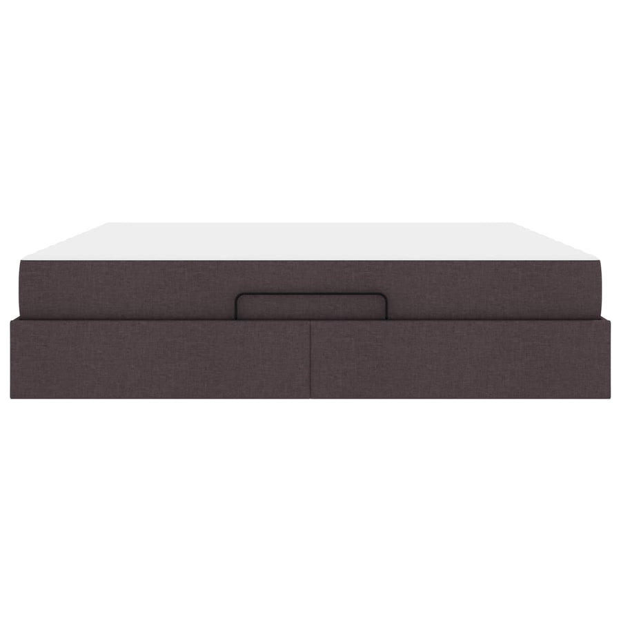 Bedframe met matras 2 st Tan Stof