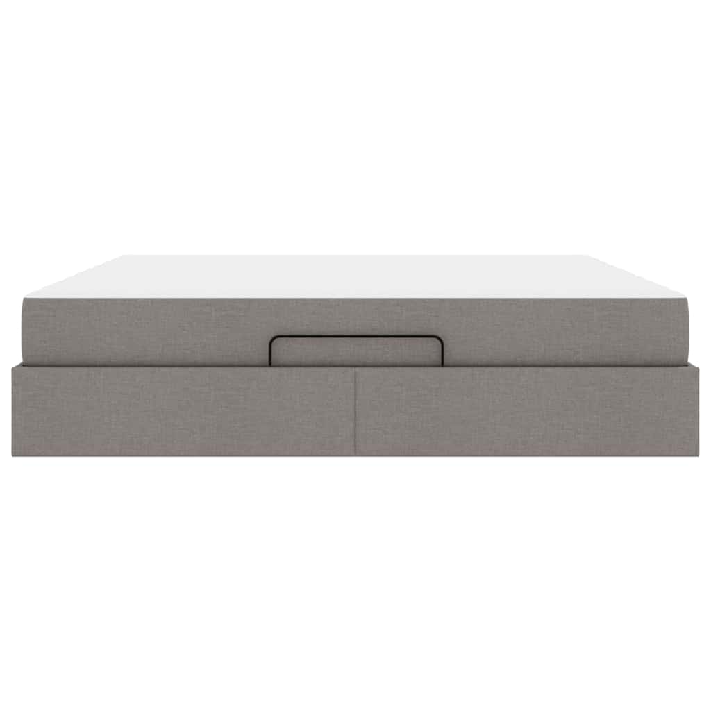 Bedframe Anders met opslag Taupe 180 x 200 cm Stof