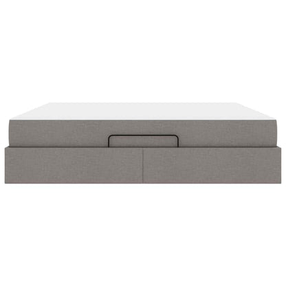 Bedframe Anders met opslag Taupe 180 x 200 cm Stof