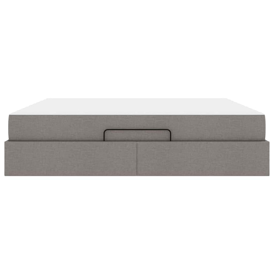 Bedframe Anders met opslag Taupe 180 x 200 cm Stof