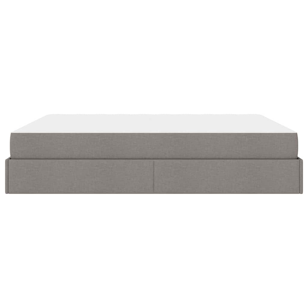 Bedframe Anders met opslag Taupe 180 x 200 cm Stof