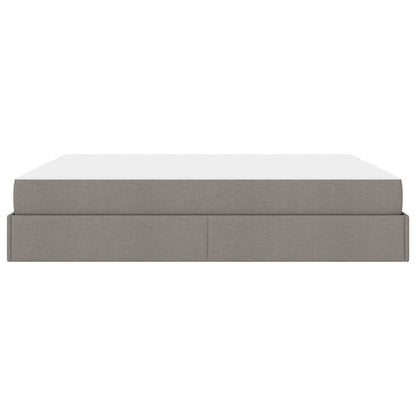 Bedframe Anders met opslag Taupe 180 x 200 cm Stof