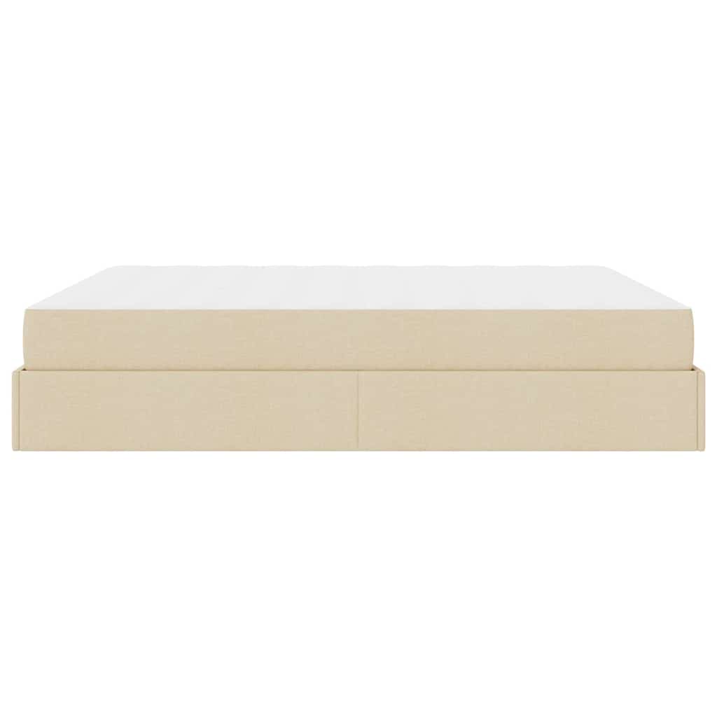 Bedframe Anders met opslag Crème 180 x 200 cm Stof
