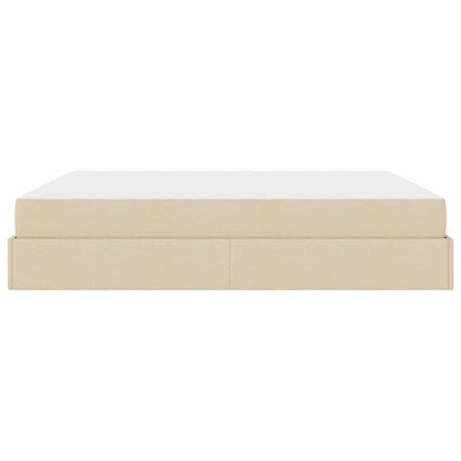 Bedframe Anders met opslag Crème 180 x 200 cm Stof