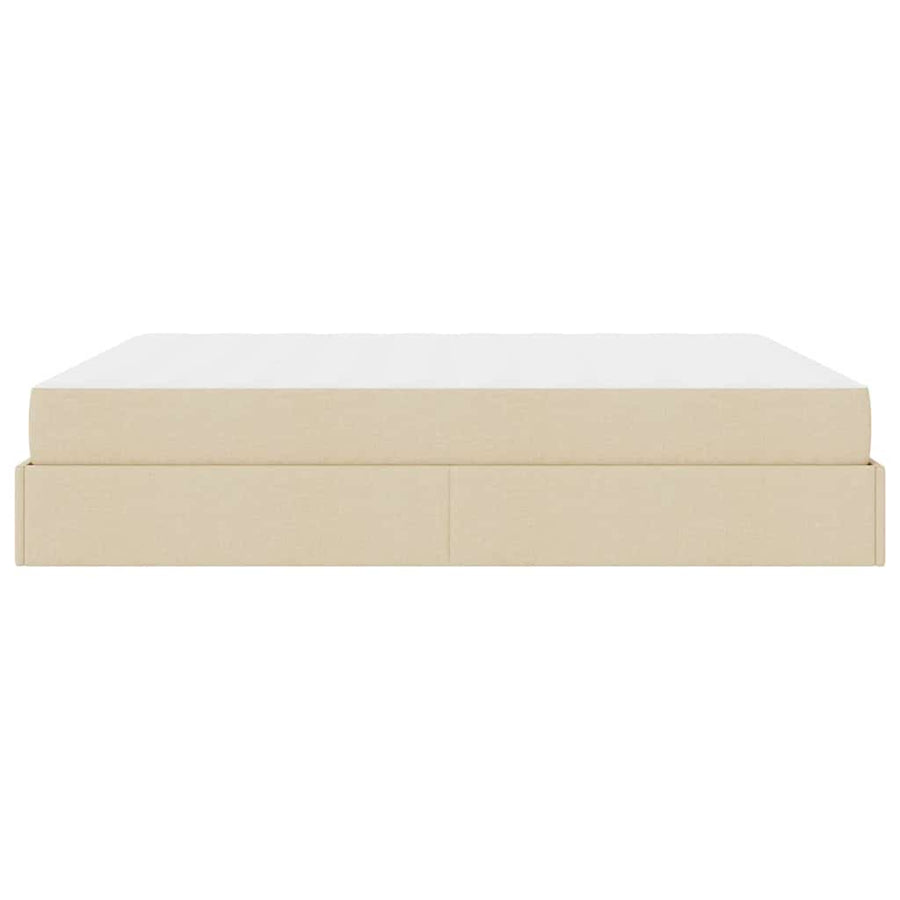Bedframe Anders met opslag Crème 180 x 200 cm Stof