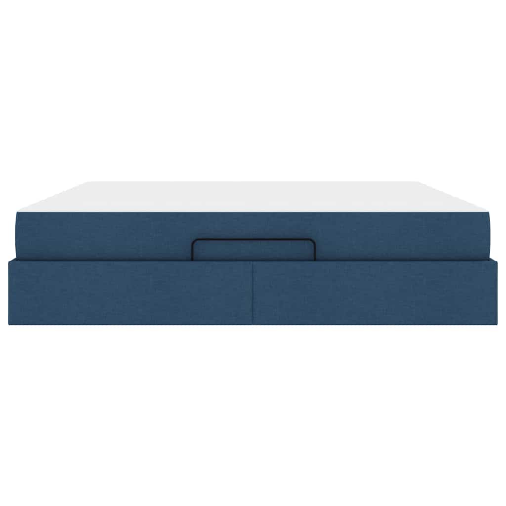 Bedframe Anders met opslag Blauw 180 x 200 cm Stof