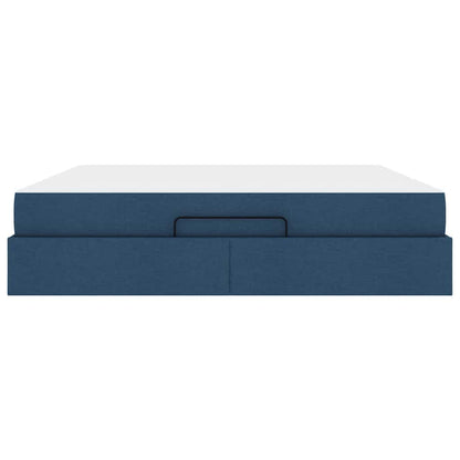 Bedframe Anders met opslag Blauw 180 x 200 cm Stof