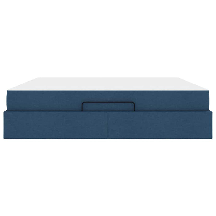 Bedframe Anders met opslag Blauw 180 x 200 cm Stof