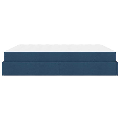 Bedframe Anders met opslag Blauw 180 x 200 cm Stof