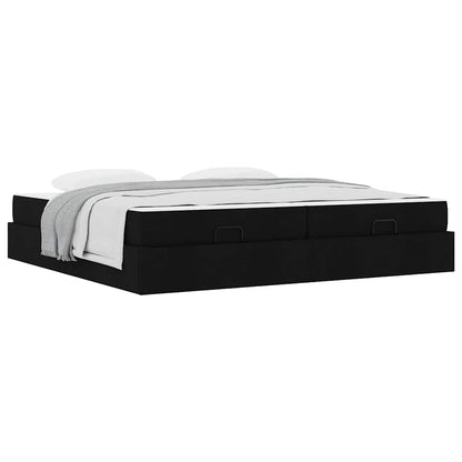 Bedframe Anders met opslag Zwart 200 x 200 cm Stof