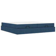 Bedframe Anders met opslag Blauw 200 x 200 cm Stof