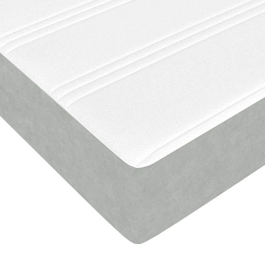 Bedframe met opslag Lichtgrijs 80 x 200 cm Fluweel