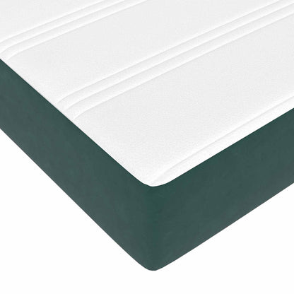Bedframe met matras met matras 2 pcs Groen Fluweel