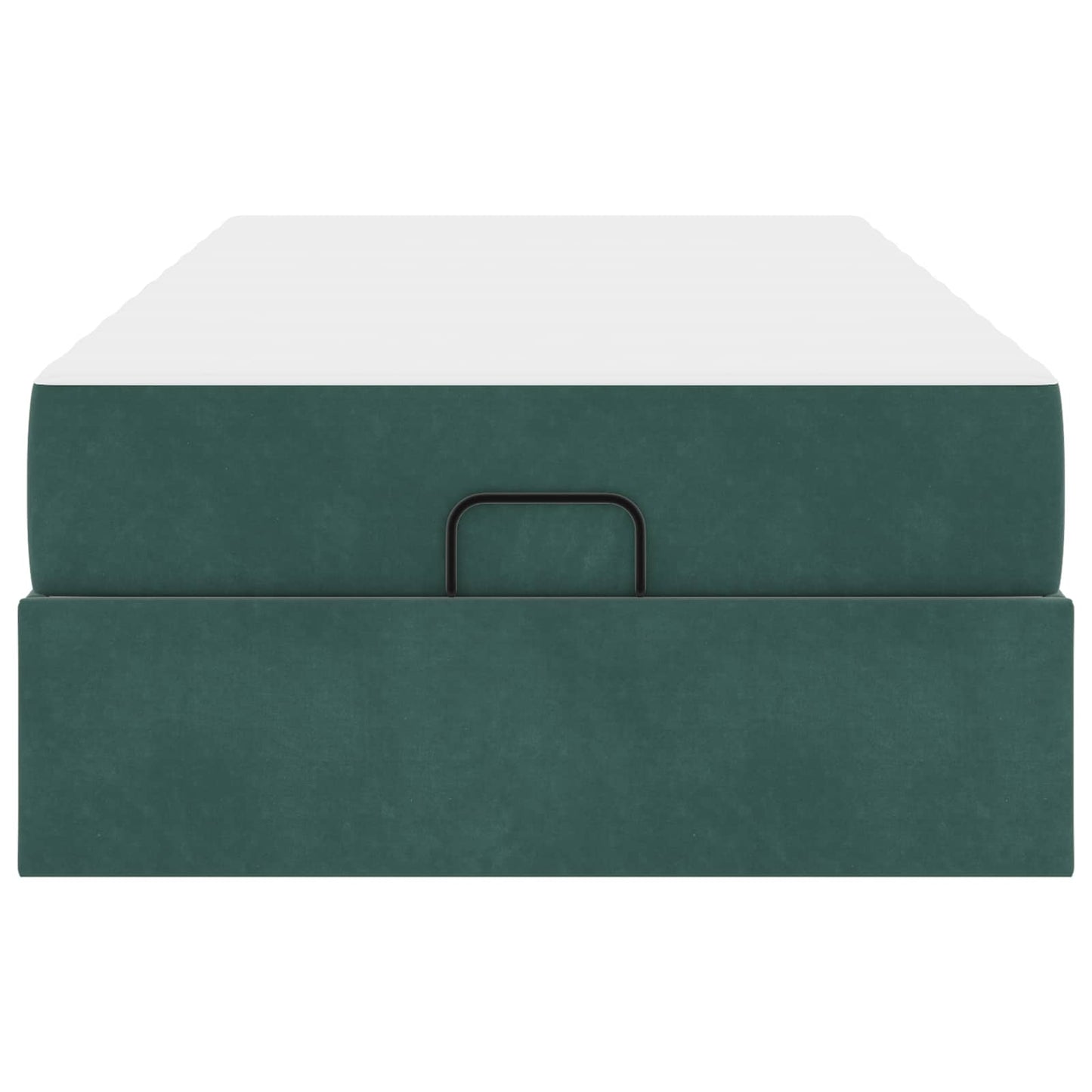 Bedframe met matras met matras 2 pcs Groen Fluweel
