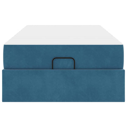 Bedframe met opslag Blauw 80 x 200 cm Fluweel