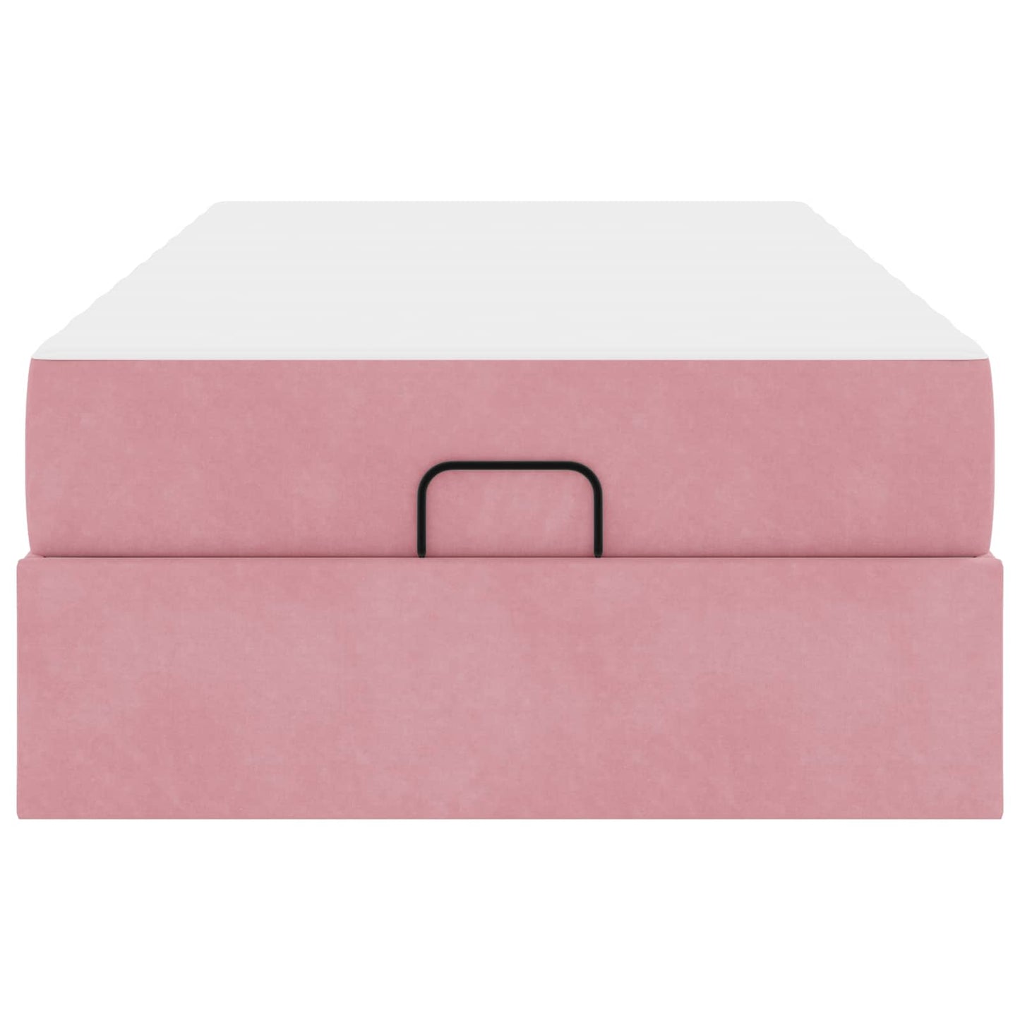 Bedframe met matras met matras 2 pcs Roze Fluweel