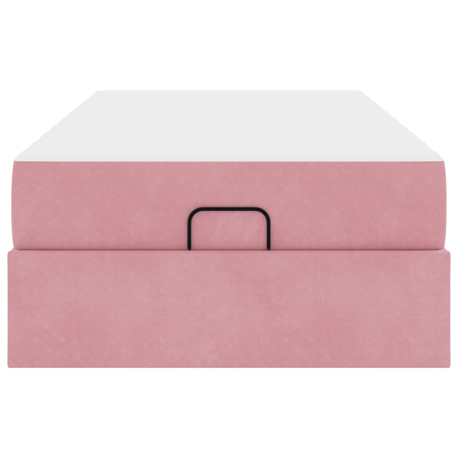 Bedframe met matras met matras 2 pcs Roze Fluweel