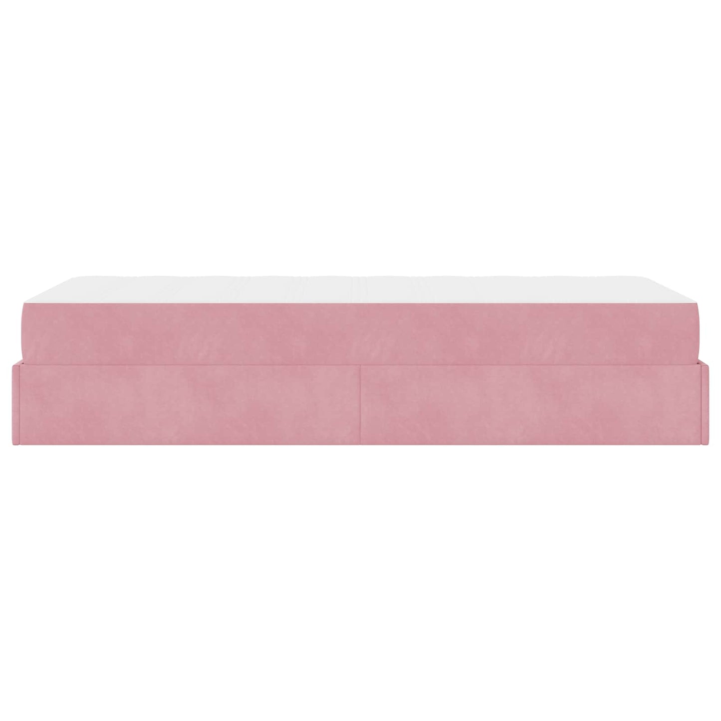 Bedframe met matras met matras 2 pcs Roze Fluweel