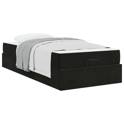 Bedframe met opslag Zwart 90 x 200 cm Fluweel